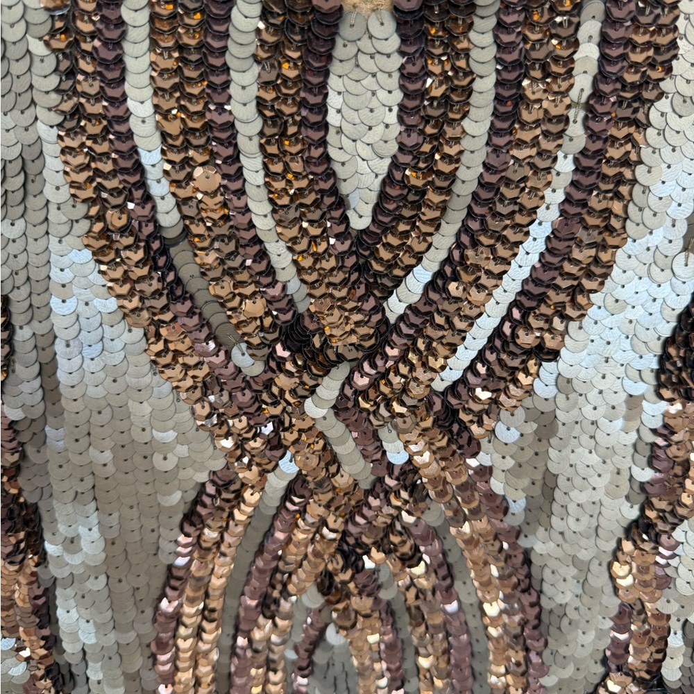 Tracy Reese Gold and Brown Sequin Mini Dress - Picture 3 of 5